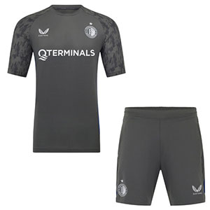 Feyenoord trainingsset 2025/2026 grijs shirt en short