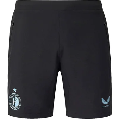 Feyenoord trainingsshort 2026/2027 lichtblauw met zwart